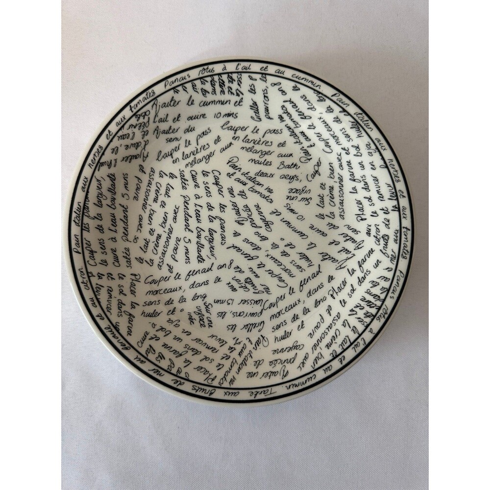 JOHN TAMS ENGLAND RECIPE SHALLOW DESERT PLATES 7.5" SET OF 3